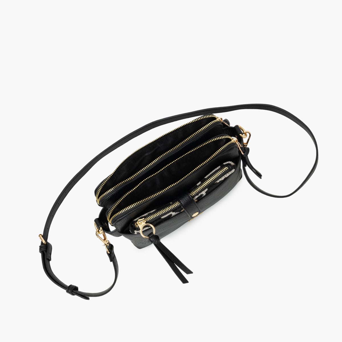 Sac multi poches  Tim noir,doré, LOLLIPOPS
