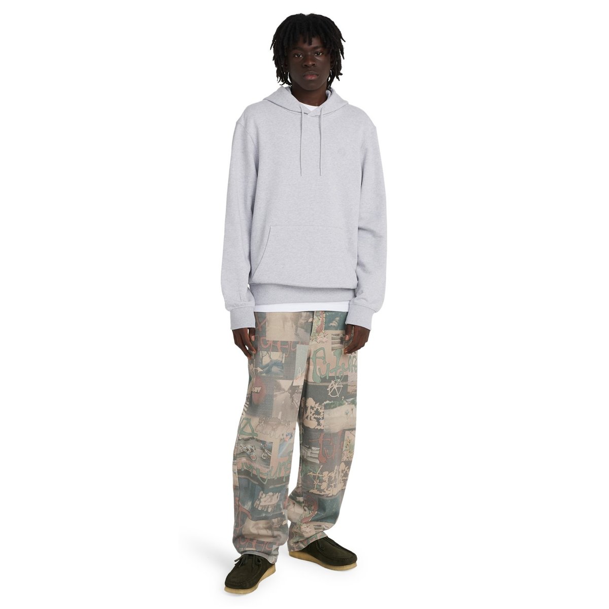 Sweat à capuche POOLSIDE gris mid grey heather, ELEMENT