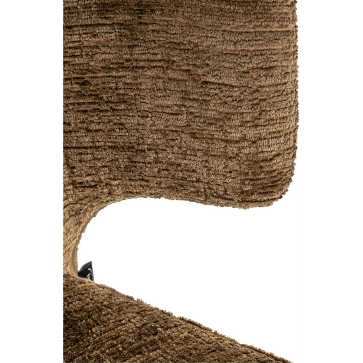 Tabouret de bar en tissu texturé brandy fusion, RECOLLECTION