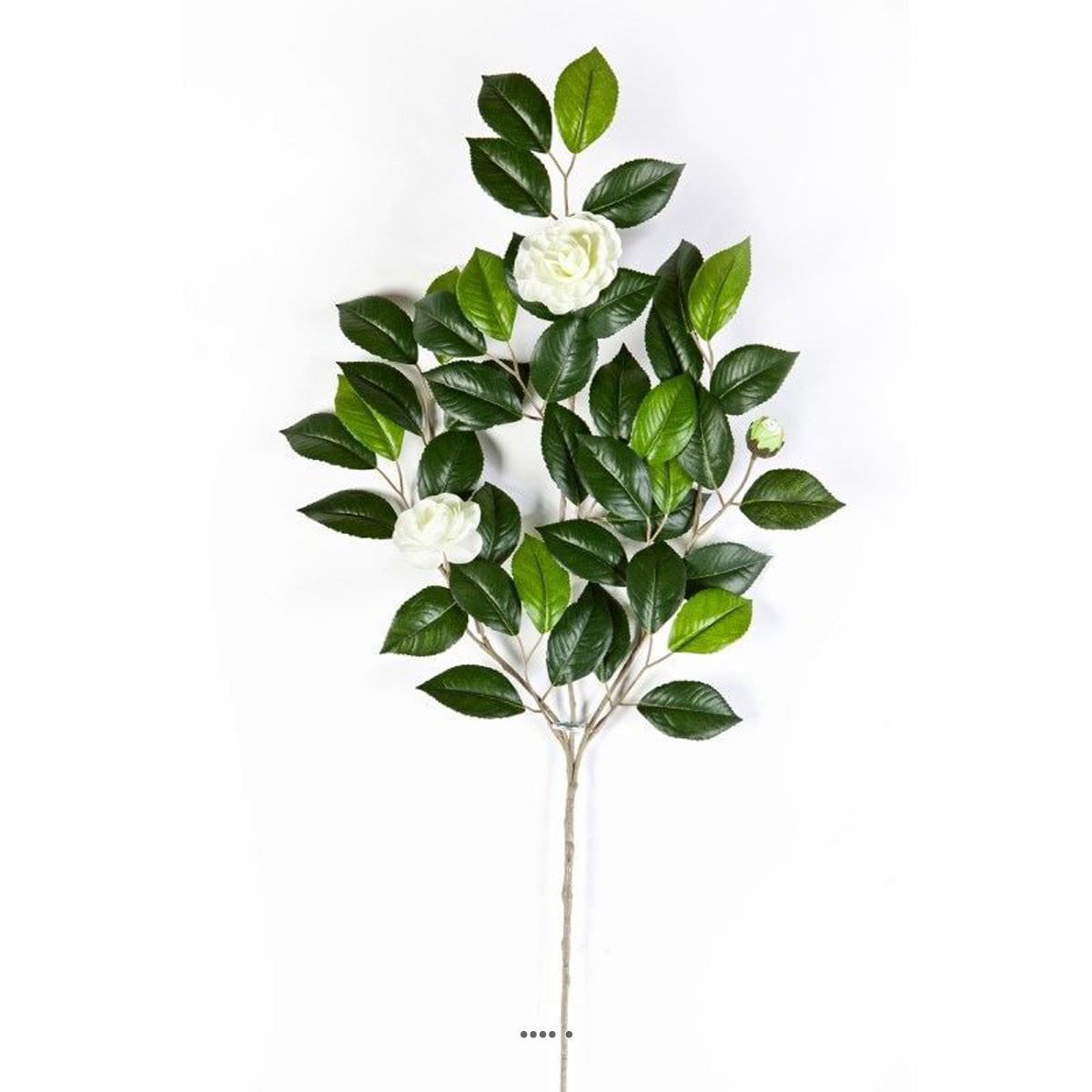 Superbe Branche de camelia artificiel h 55cm v002238, ARTIFICIELLES