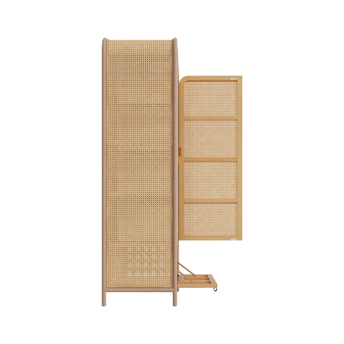 Armoire en bois massif de pin et de teck - ALATA marron clair, MAISON PAVANE