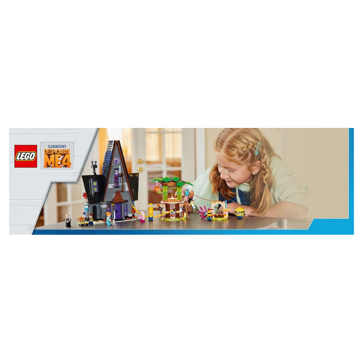 LEGO Moi, Moche et Méchant - Le manoir de Gru et ses Minions - Set 75583 bleu, LEGO