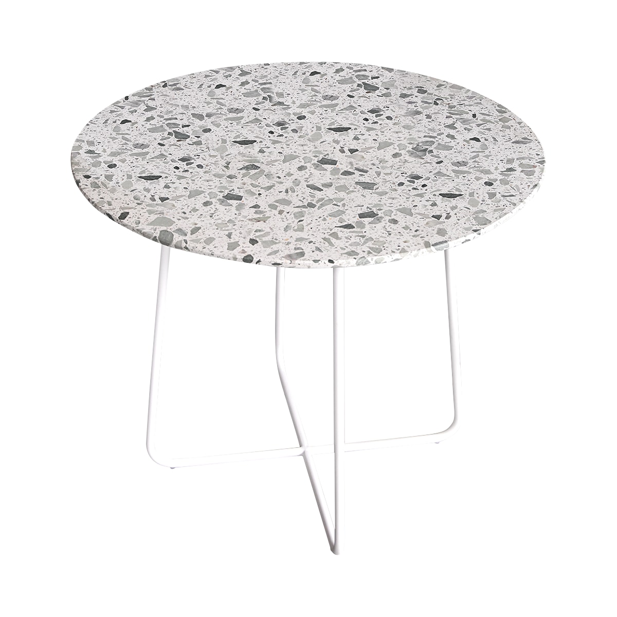 Table à manger en Terrazzo premium, ELIO vert, TIKAMOON