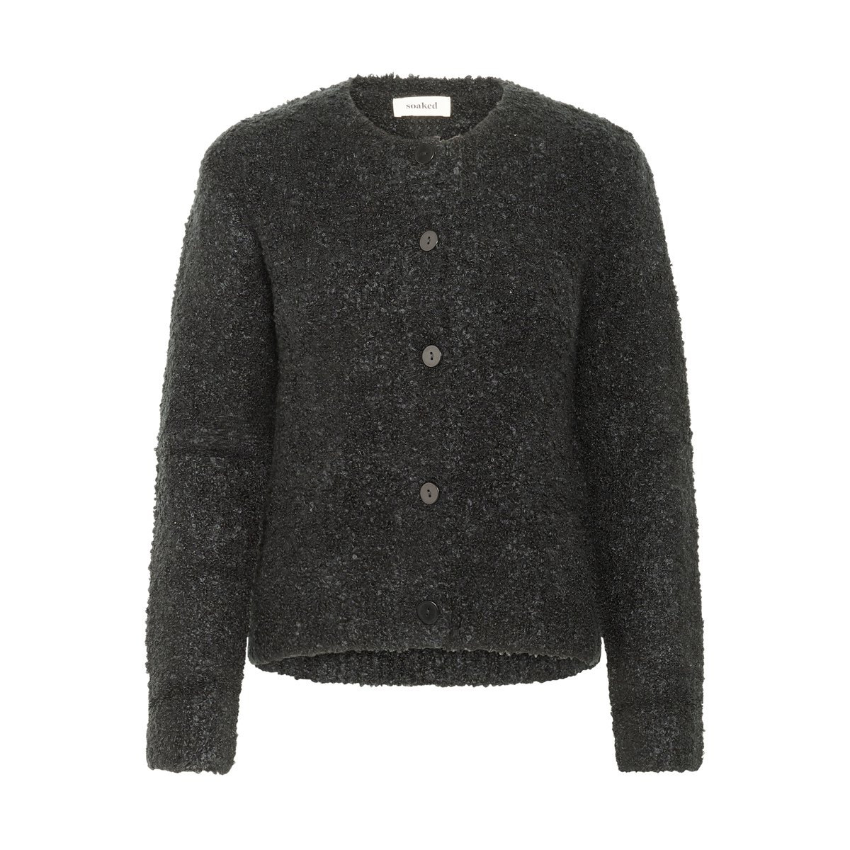 Knitted cardigan noir, SOAKED IN LUXURY