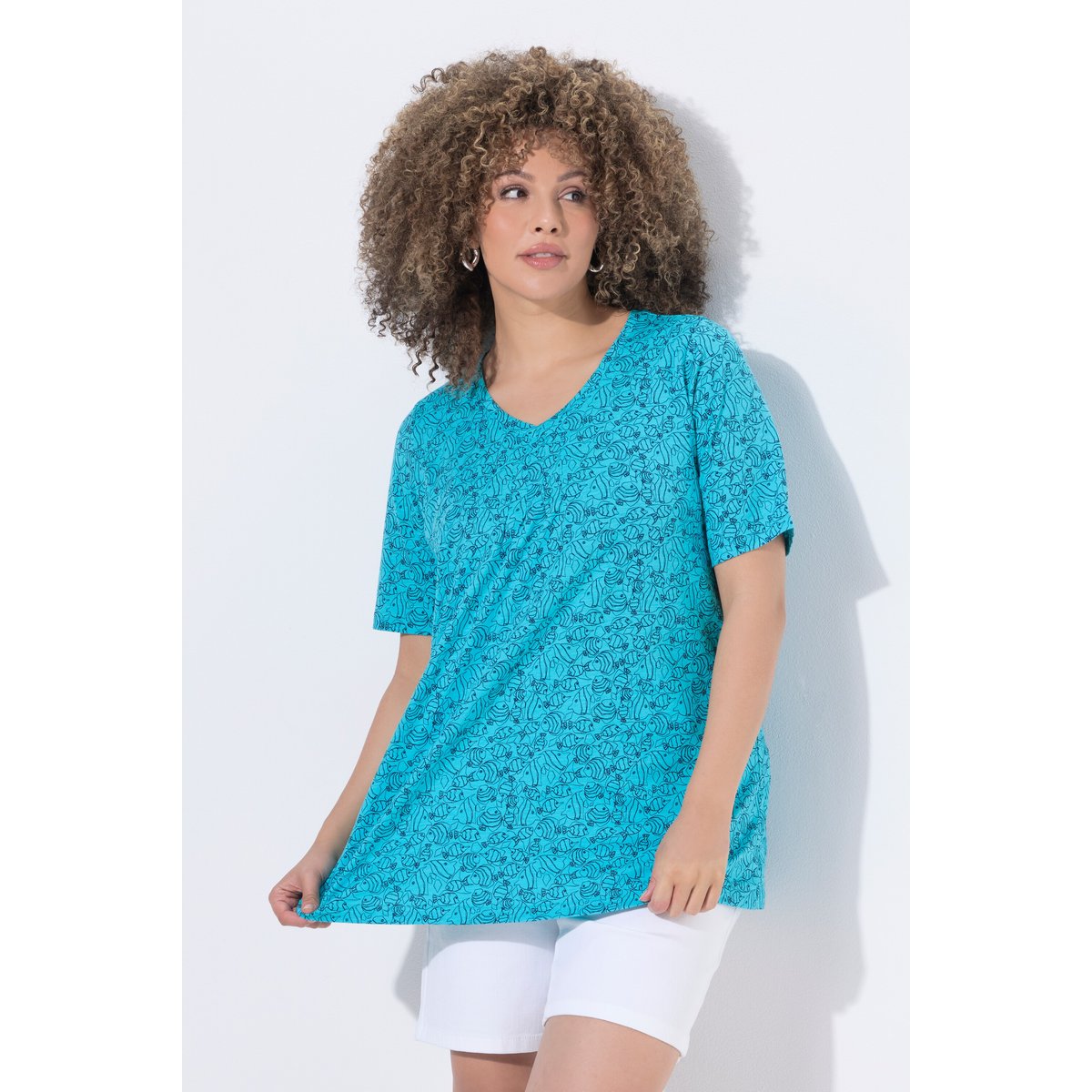 T-shirt aqua foncé, ULLA POPKEN