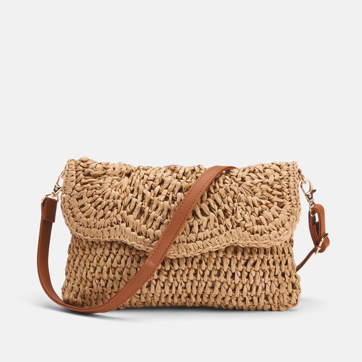 Sac bandoulière Violet beige, PIECES