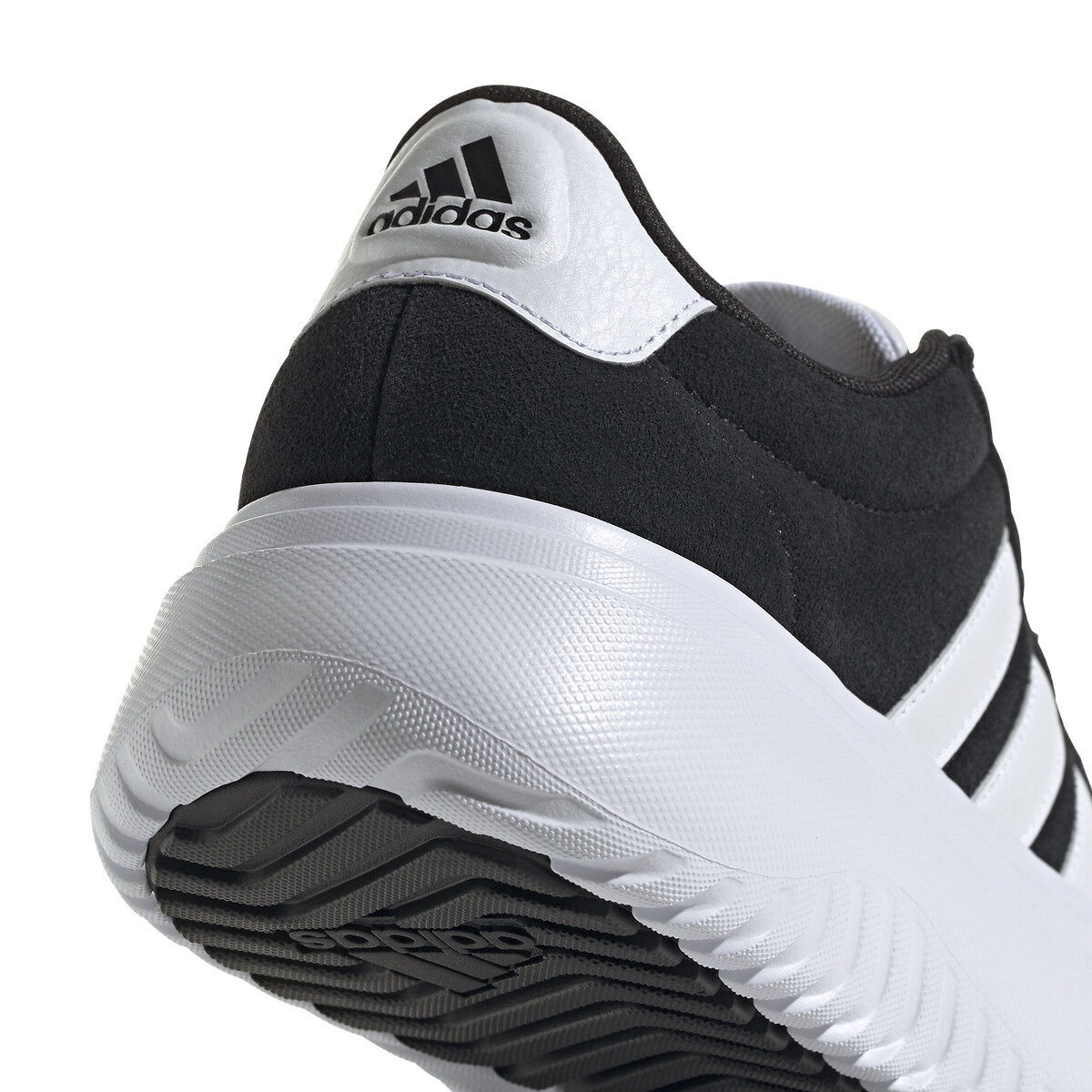 Baskets cuir Grand Court Platform Suede noir/blanc, ADIDAS SPORTSWEAR