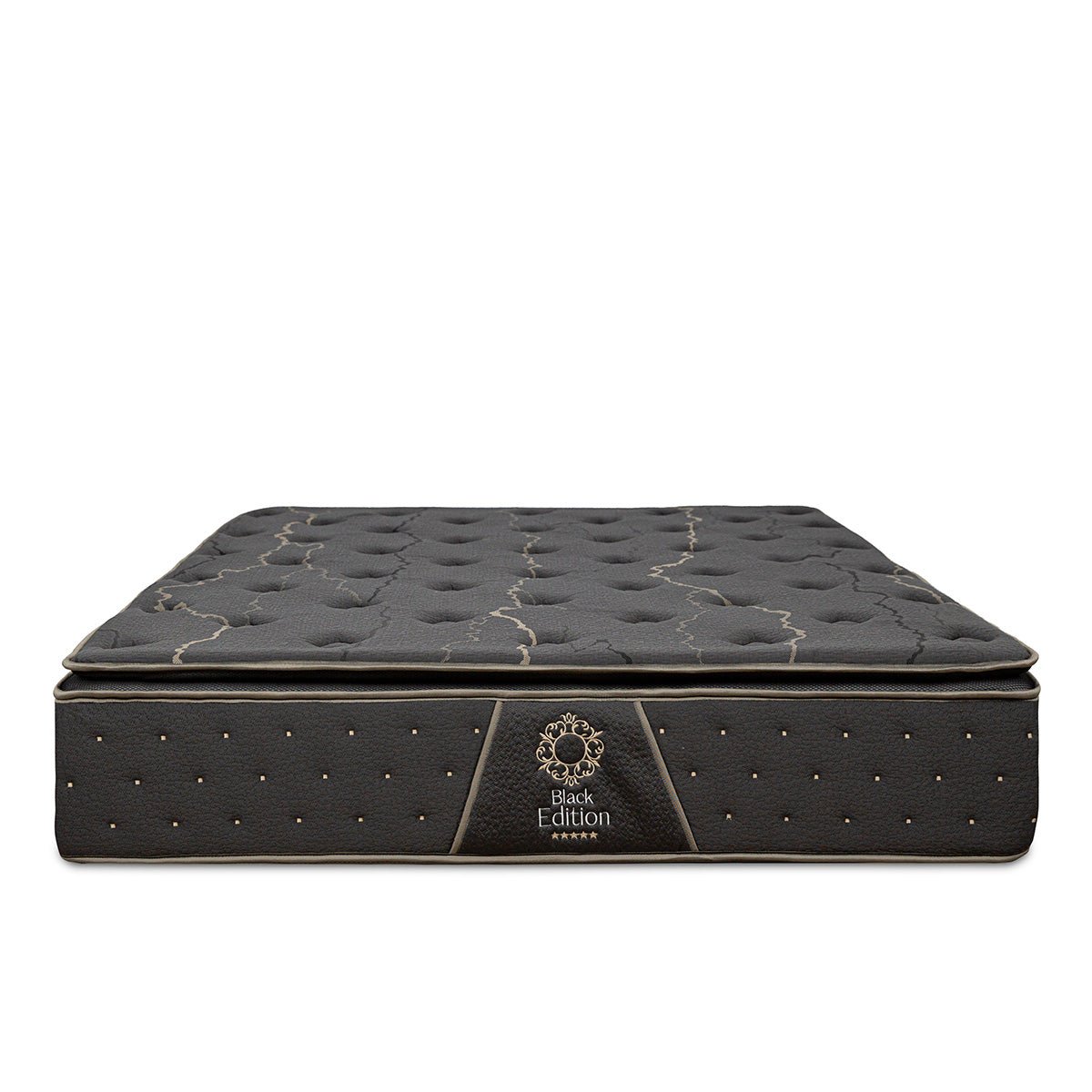 Matelas Mémoire de forme 34 cm BLACK EDITION noir, BELLECOUR