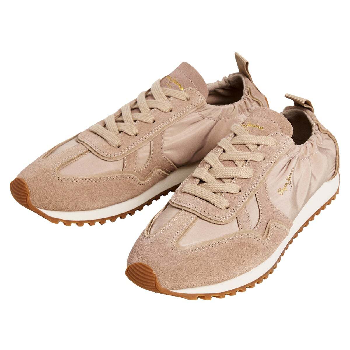 Baskets De Running D'inspiration Rétro beige taupe, PEPE JEANS