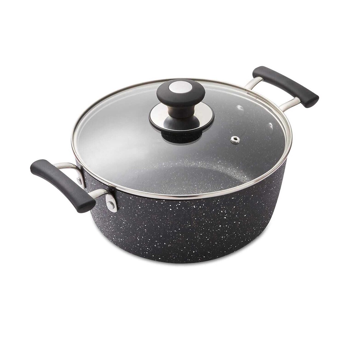 24cm Precision Stock Pot black, TOWER