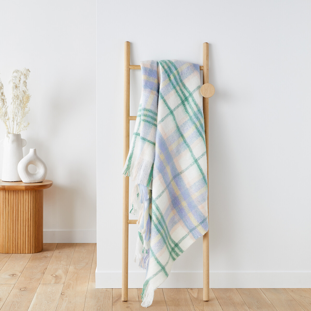 Plaid à carreaux frangé, Armand multicolore, LA REDOUTE INTERIEURS