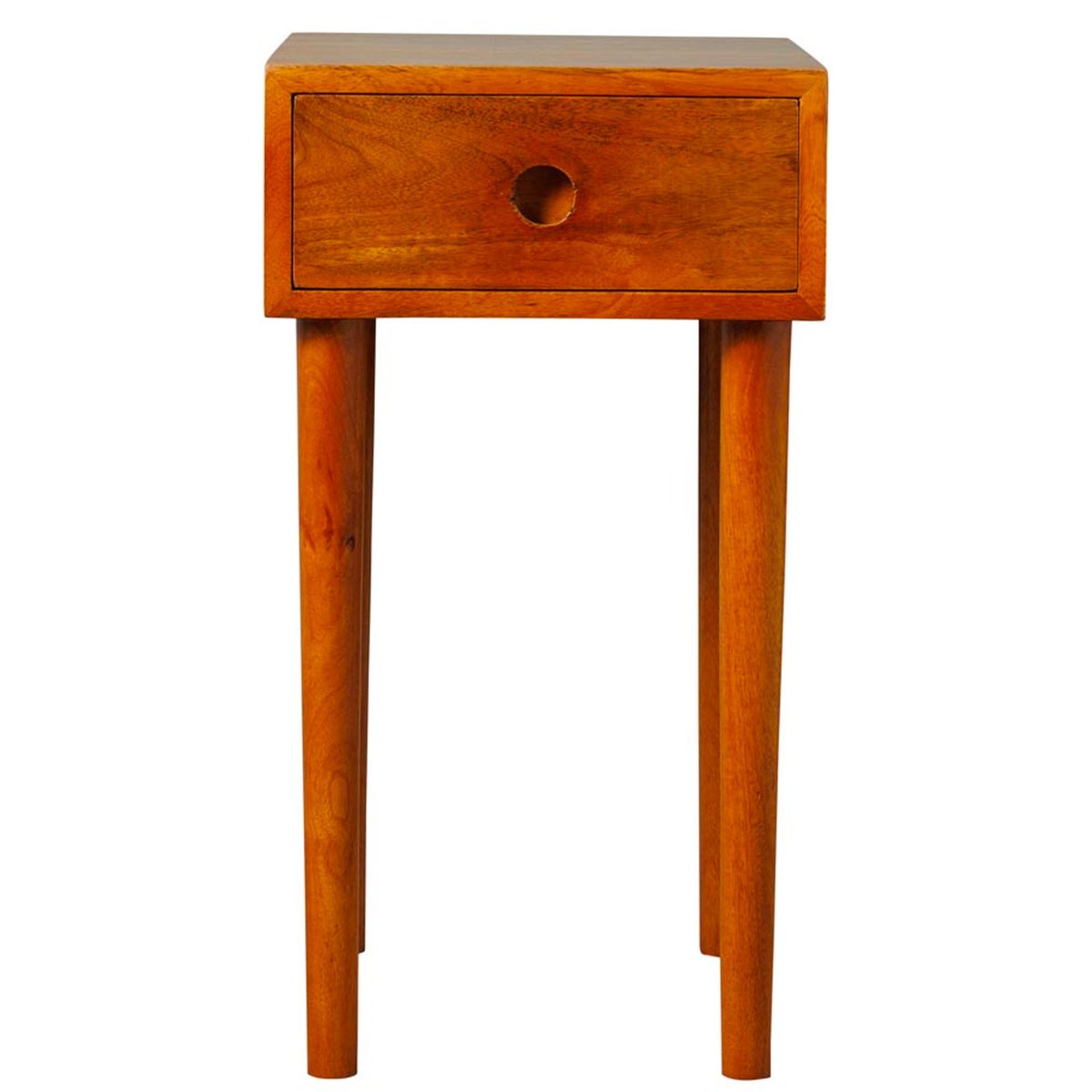 Table de chevet en bois de manguier 1 tiroir 31x35x58cm bois, WADIGA