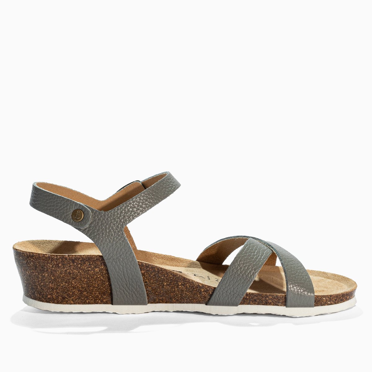 Sandales en cuir CANBERRA gris, BAYTON