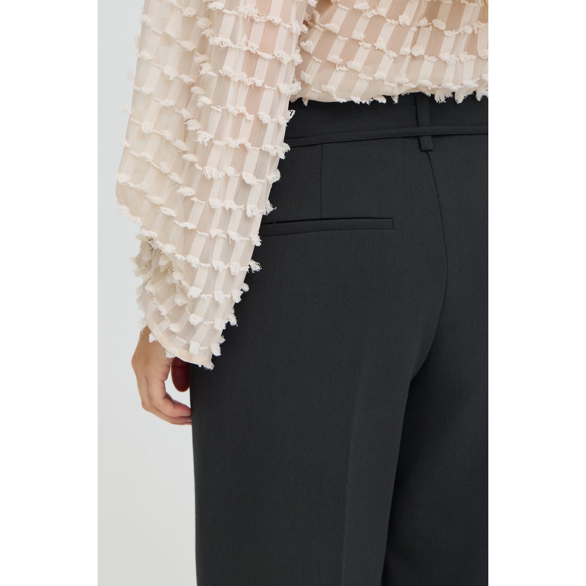 Chemise à manches longues beige oatmeal, B.YOUNG