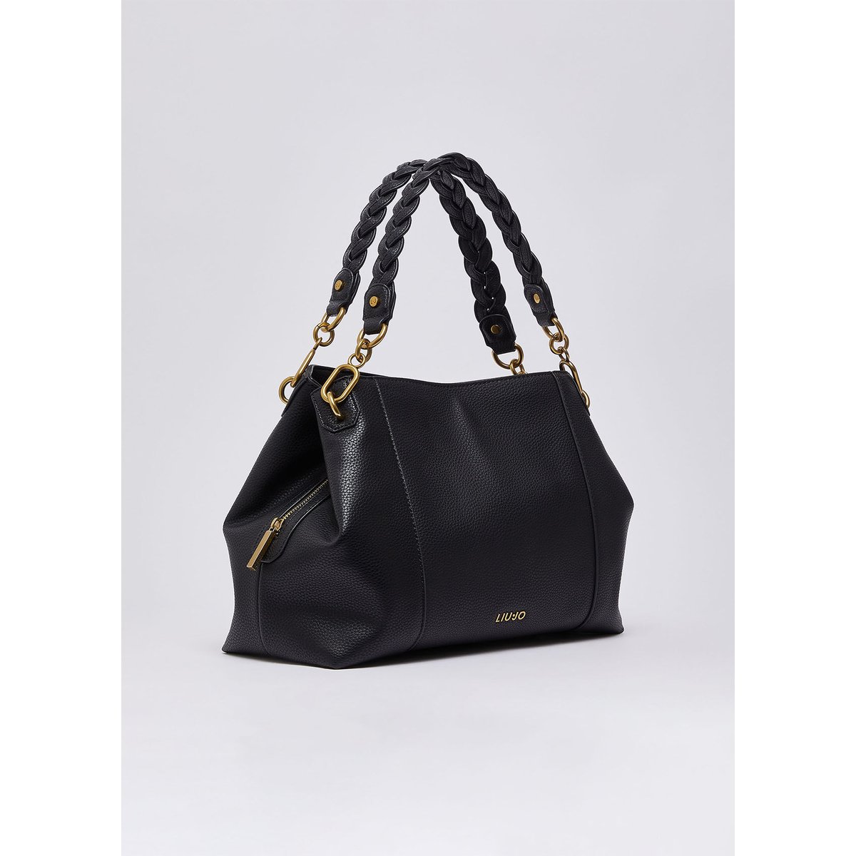 Sac satchel format moyen noir, LIU JO