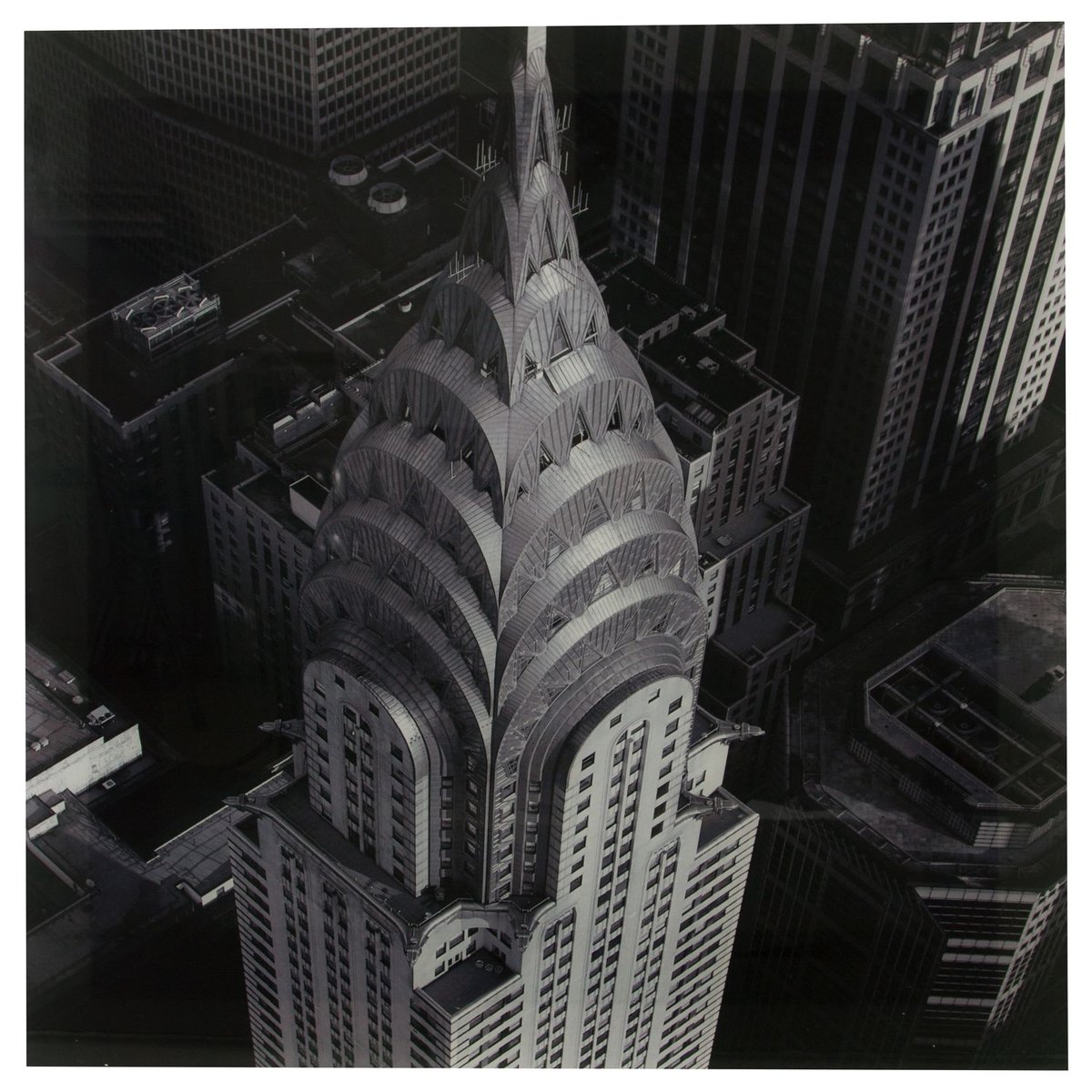 Toile photo en plexiglas EMPIRE gris, ATMOSPHERA