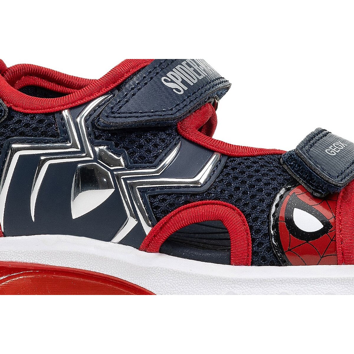 Sandali a LED CIBERDRON x Spiderman blu/rosso, GEOX