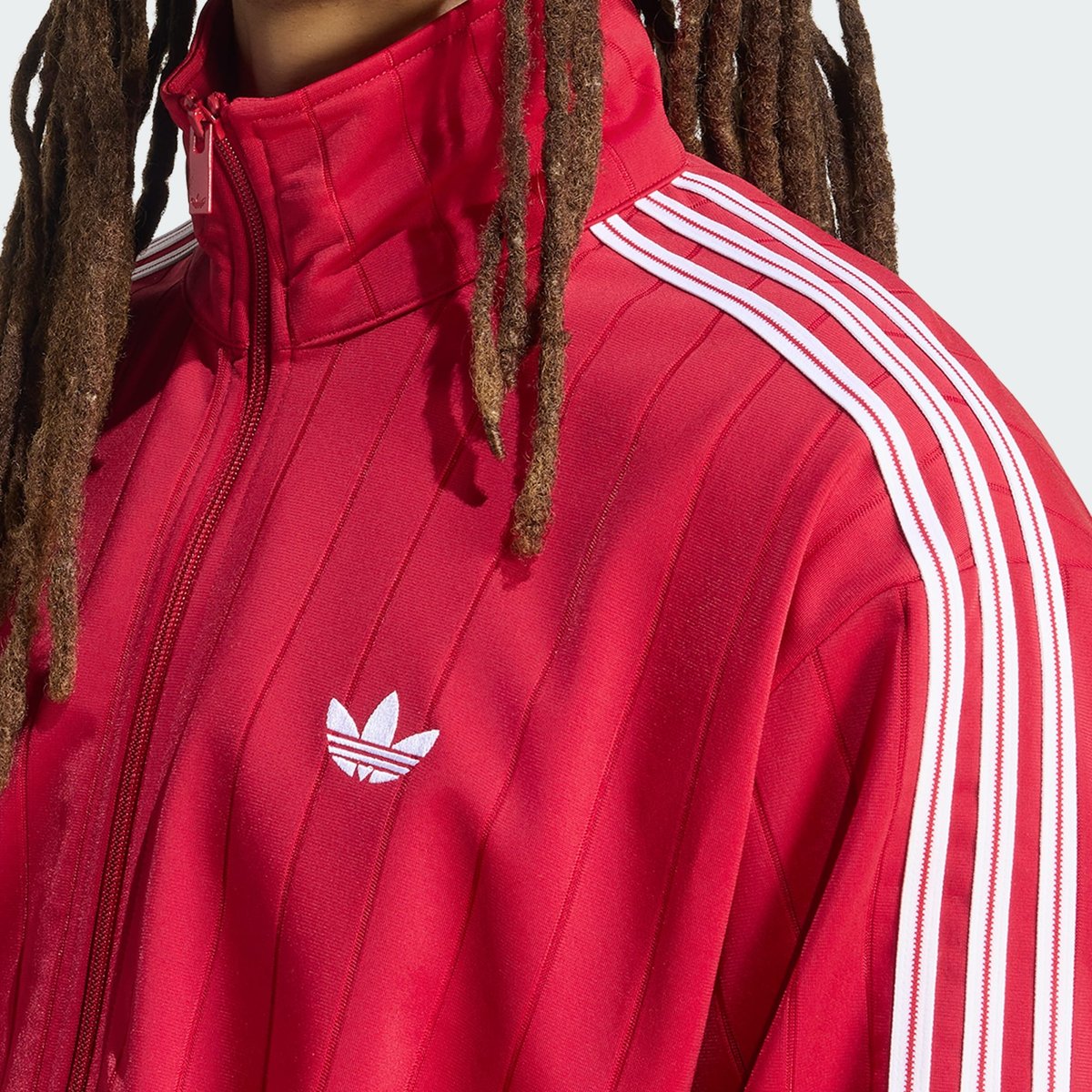 Veste De Survêtement Firebird Maille Lâche Veste De Survêtement Firebird Maille Lâche team victory red, adidas Originals