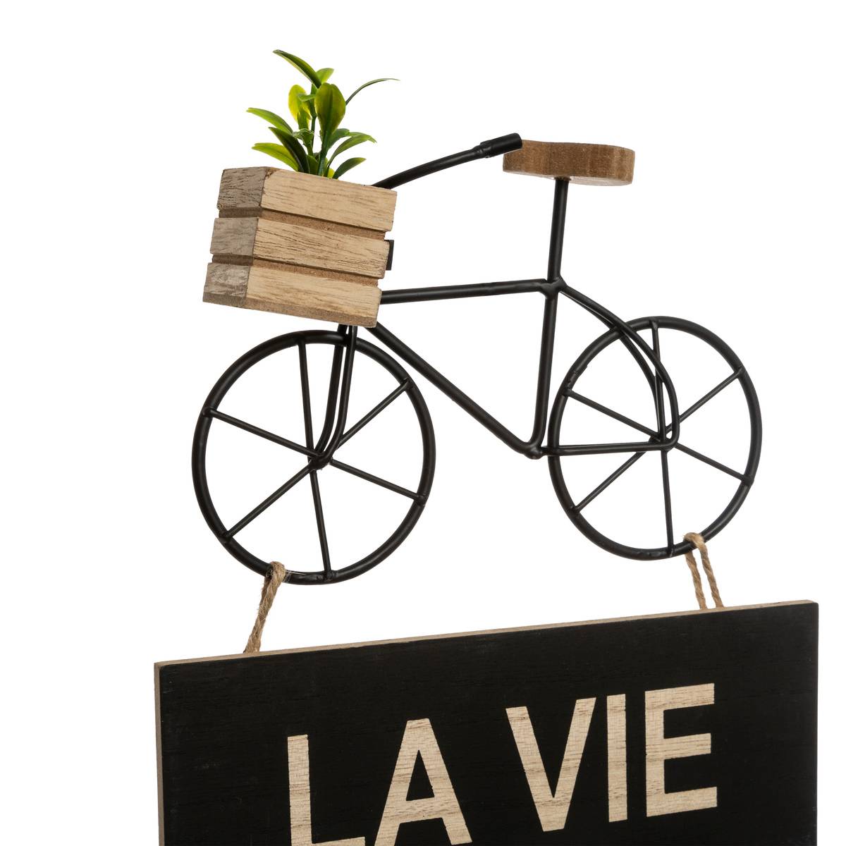 Décoration murale vélo en bois et métal VÉLO multicolore, ATMOSPHERA