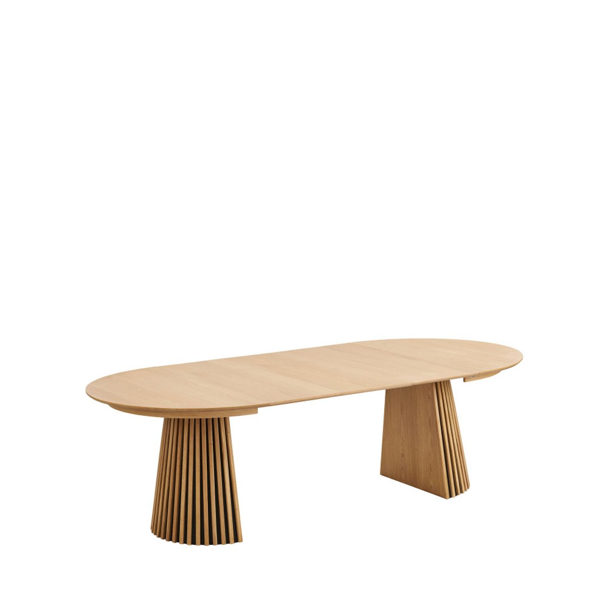 Table à manger extensible 4 à 10 personnes 120-240x120cm en bois- OSAKA bois clair, HOUSE NORDIC