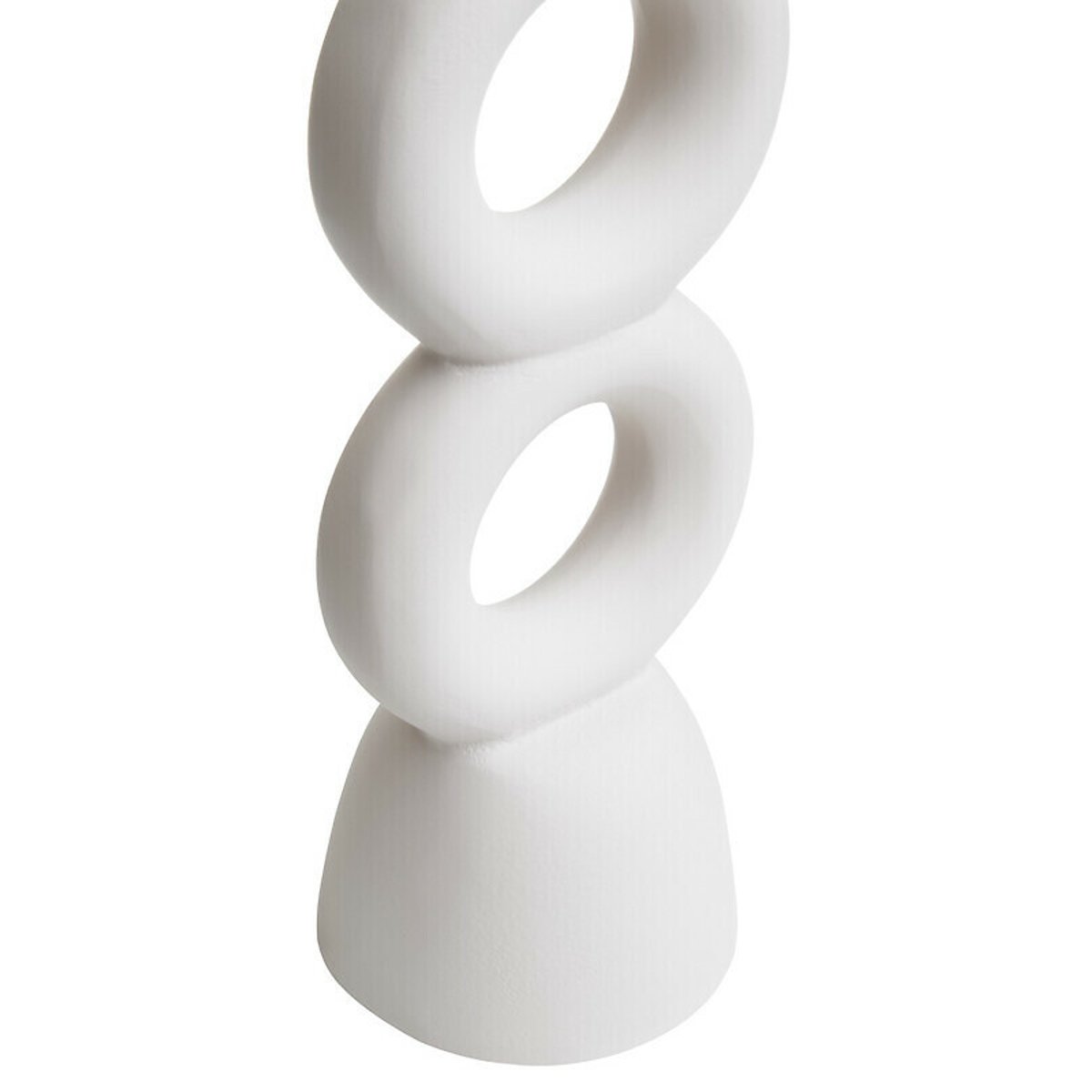 Large Abstract Candle Holder in Cream cream, FIFTY FIVE SOUTH