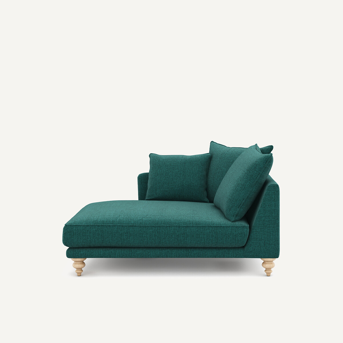 Méridienne en toile jaspée, LAZARE vert de minuit, AM.PM