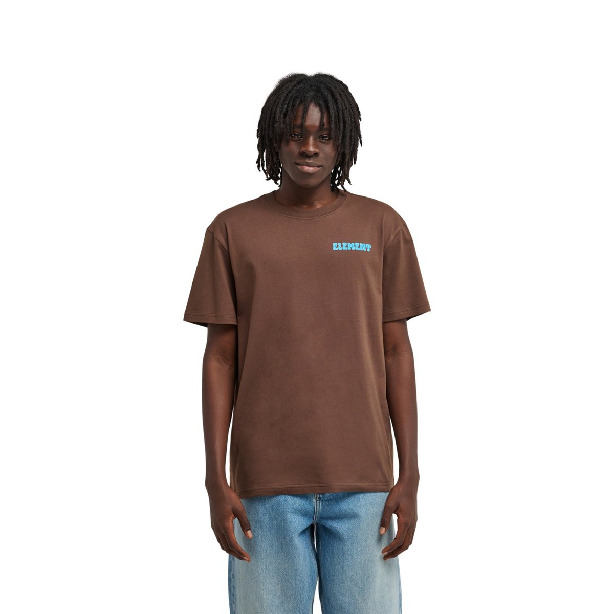 T-Shirt manches courtes PLEASURE marron java, ELEMENT