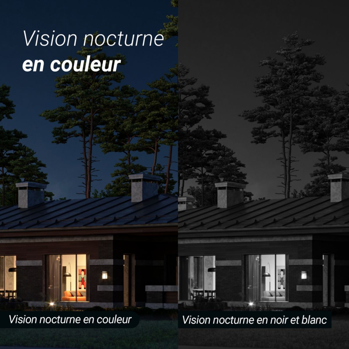 Caméra de surveillance Wifi exterieure motorisée H8c Pro 3K couleur unique, EZVIZ