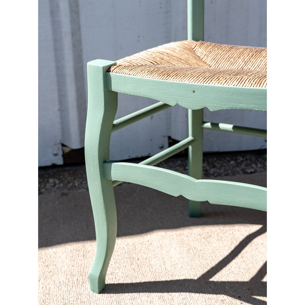 Lot de 4 chaises en bois vertes Claude N°1472 - Bon état vert, DEBONGOUT