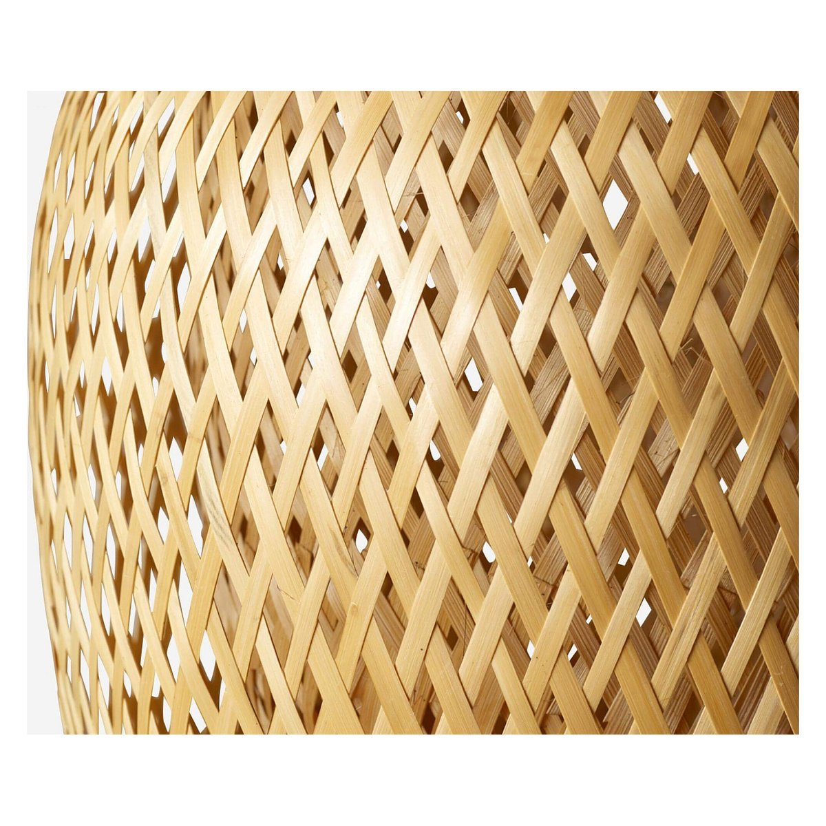 Abat-jour bambou SIME naturel clair, HABITAT