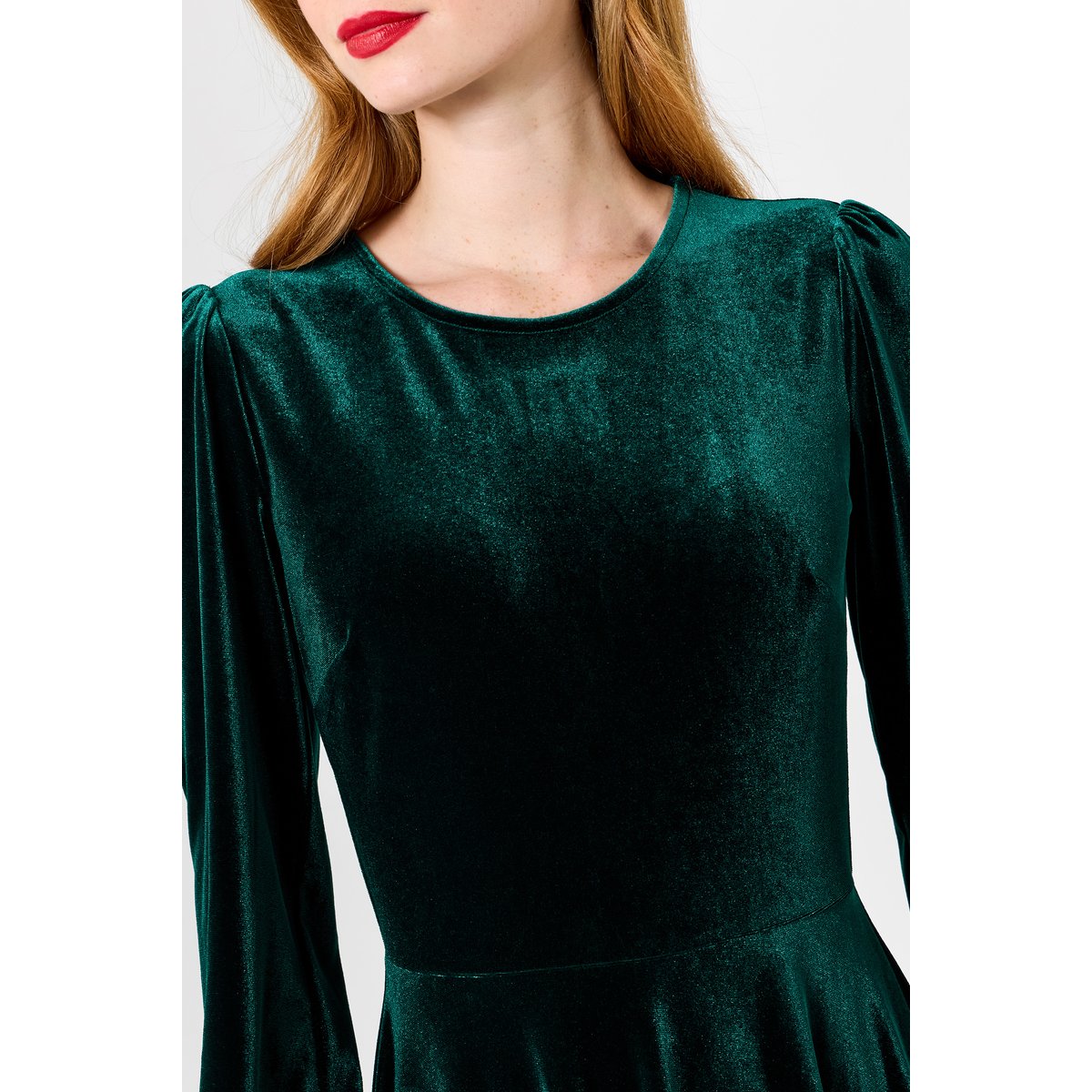Robe en Velours Julietta vert, JOE BROWNS