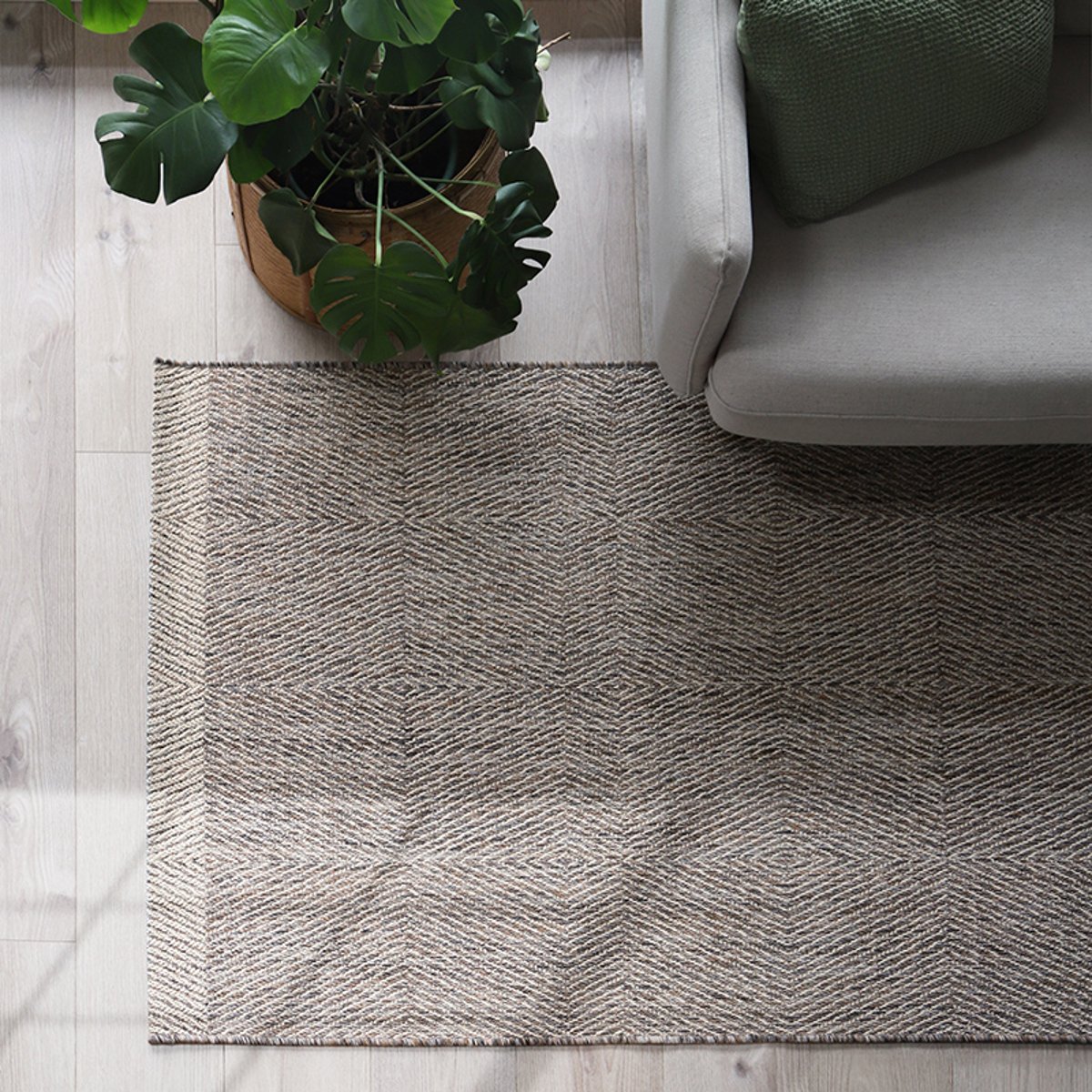 Tapis aspect naturel IRINEO naturel/brun, NATTIOT