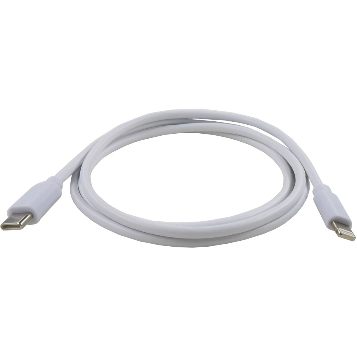 Câble Lightning USB-C vers Lightning 90cm Non MFI Blanc couleur unique, LISTO