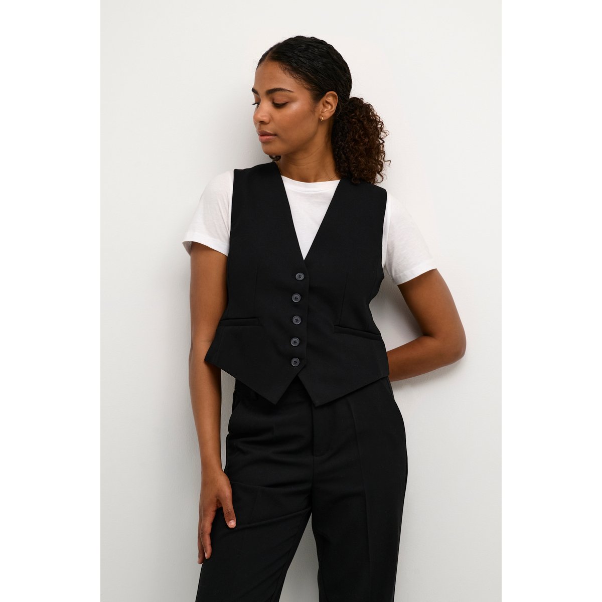 Manteau noir black deep, KAFFE