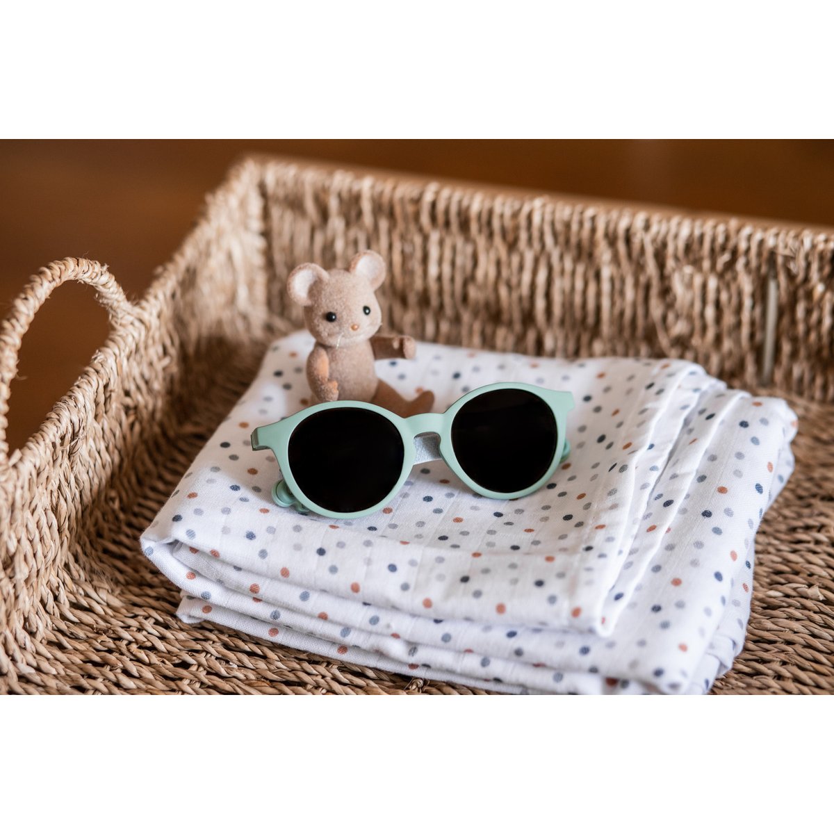 Lunettes de soleil enfant 4-6 ans vert sauge, BEABA