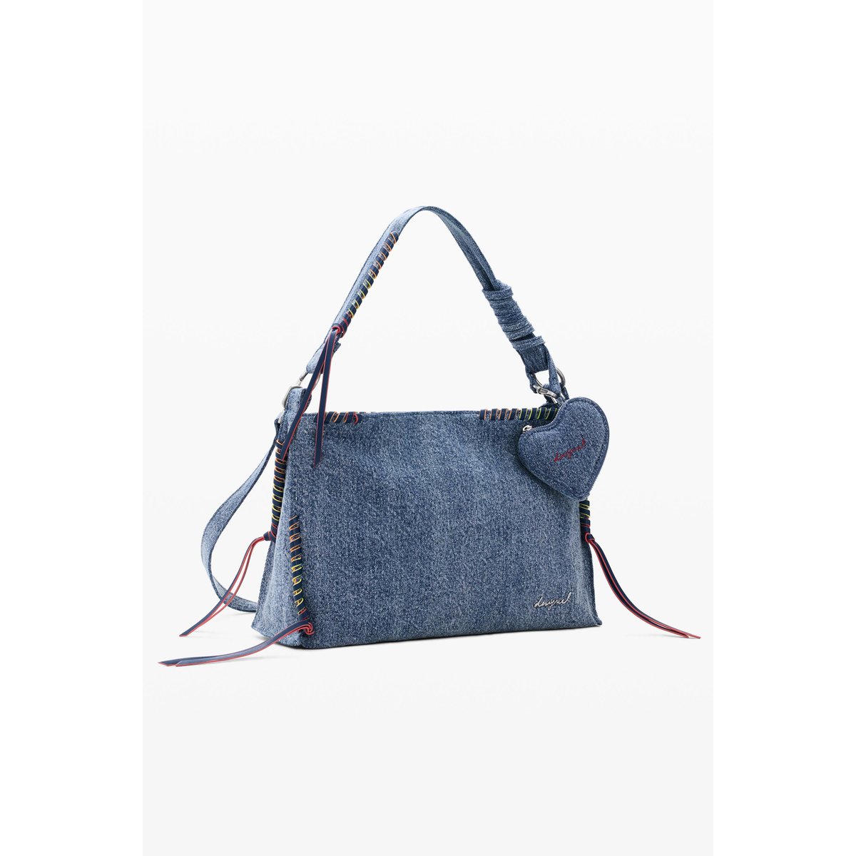 Sac grande denim cœur bleu, DESIGUAL