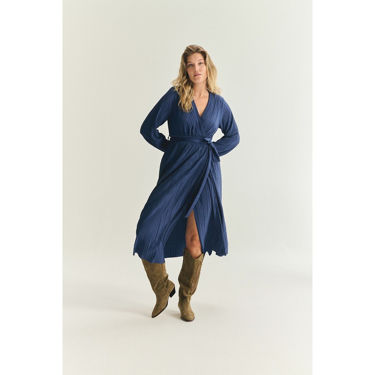 Maggy Midi Dress navy, ALMÉ