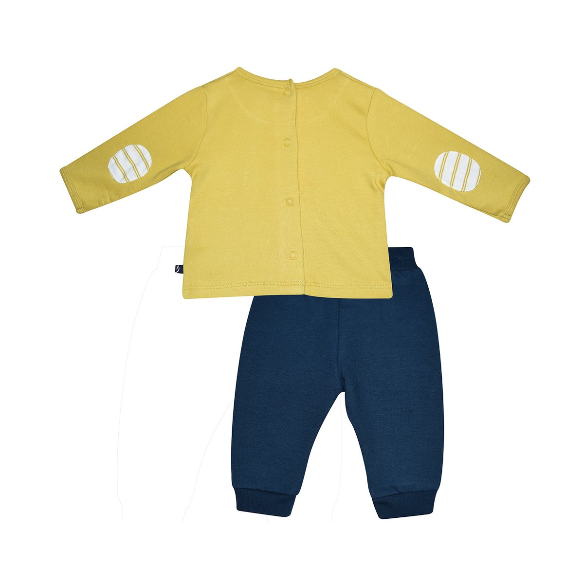 Tshirt pantalon merlin maille bebe jaune, SUCRE D'ORGE