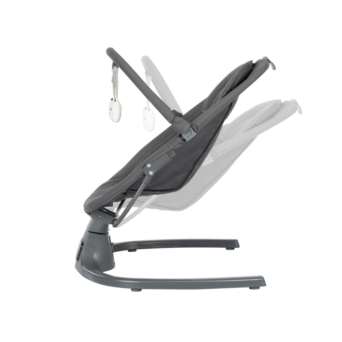 Balancelle Bébé automatique et Transat Melilo gris mineral, BEBECONFORT