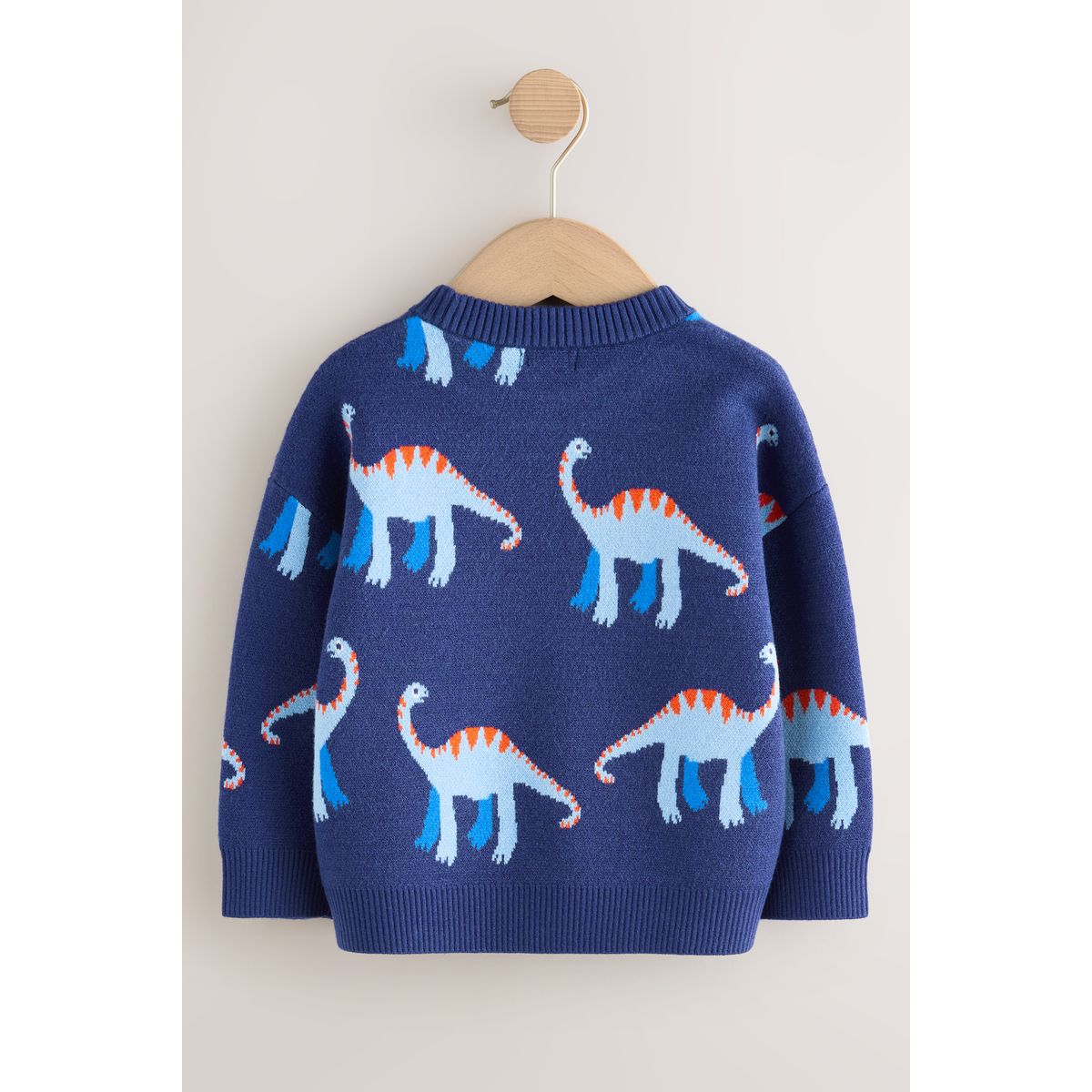 Pull ras du cou en maille bleu, NEXT