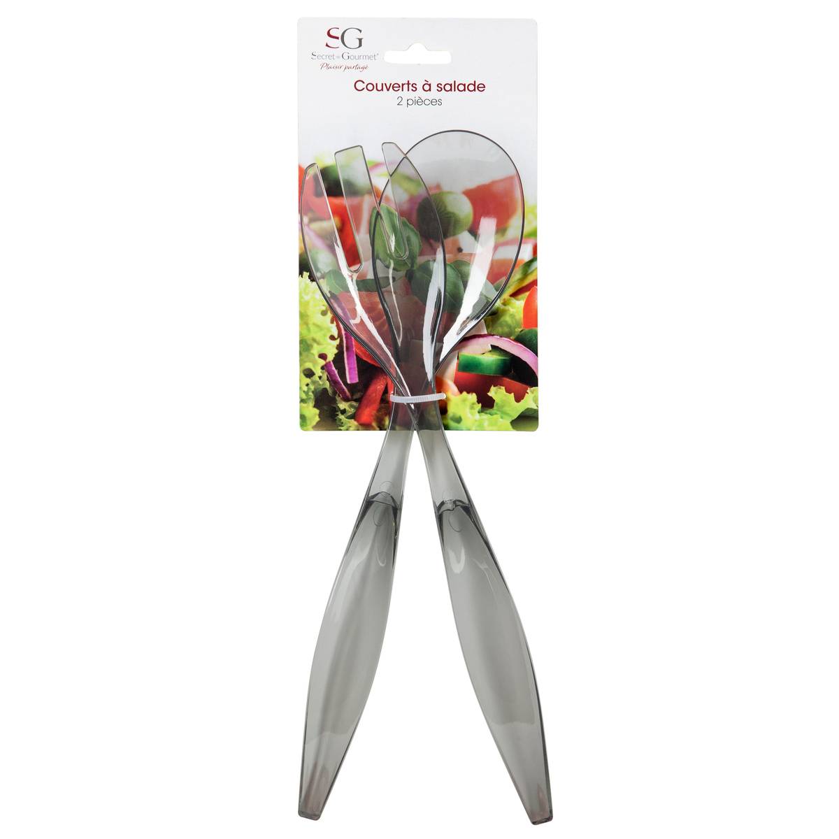 Couverts à salade nacarat SQUARE noir, 5FIVE SIMPLY SMART