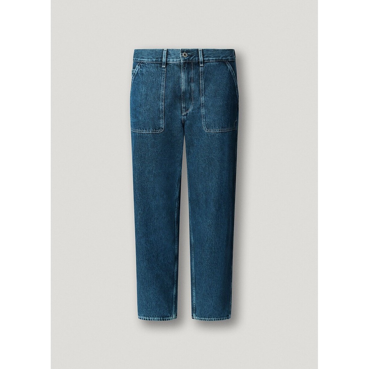 Jean tapered relaxed Carpenter bleu moyen, PEPE JEANS