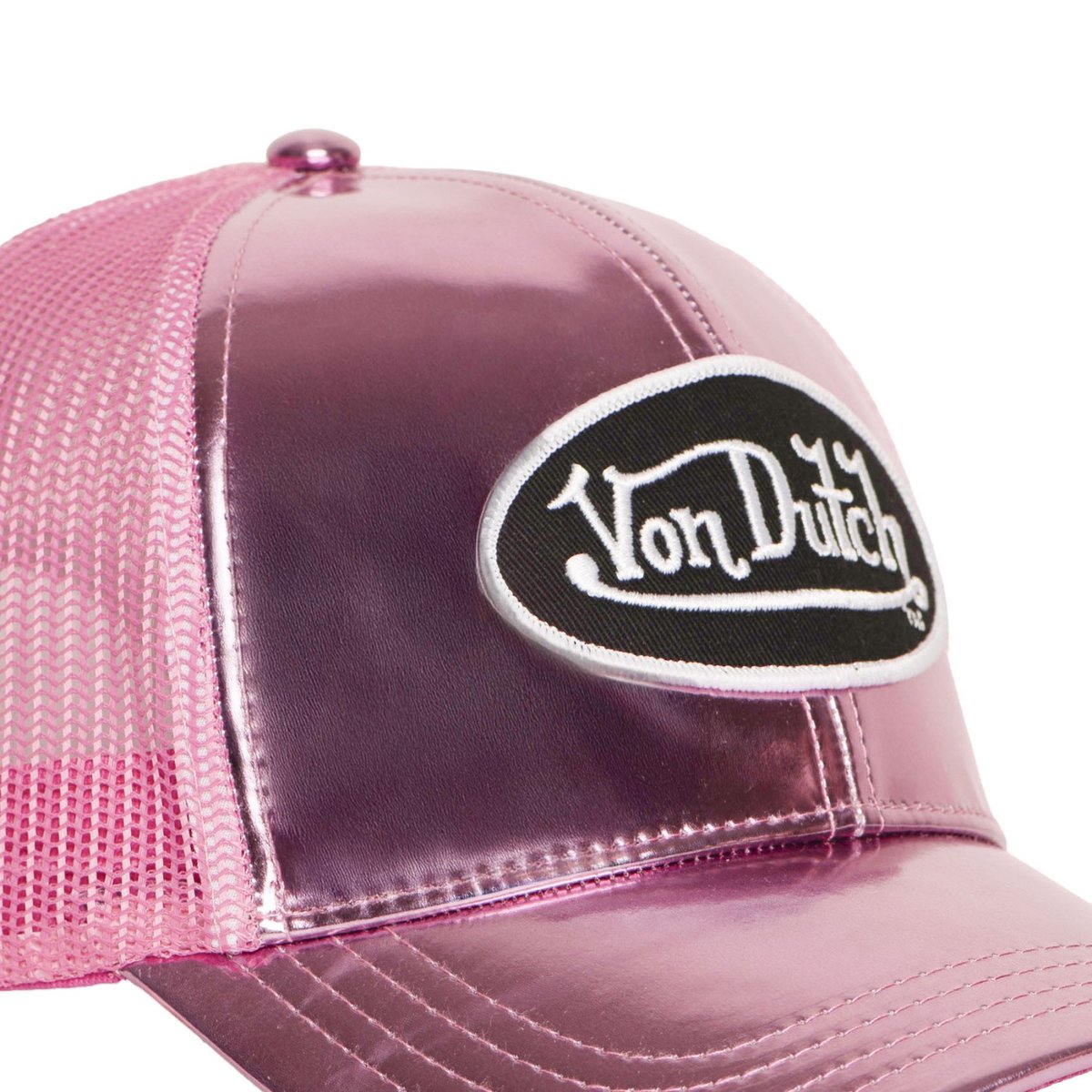Casquette trucker Shiny rose/noir/blanc, VON DUTCH
