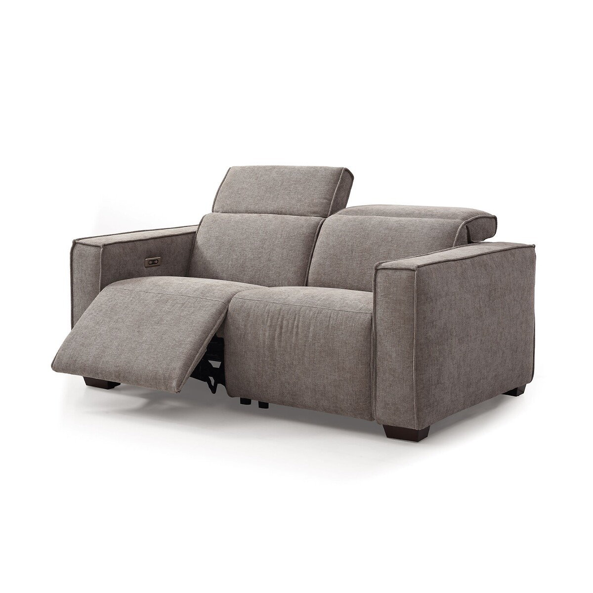 Emilio Chenille 2 Seater Recliner Sofa ash grey, SO'HOME