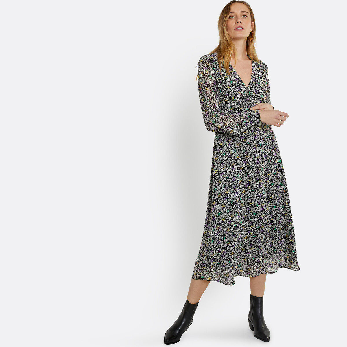 Signatures Doriane Western Boots in Leather black, LA REDOUTE COLLECTIONS