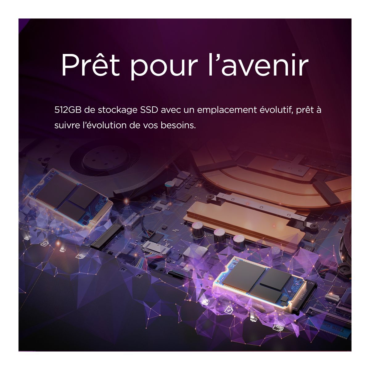 Ordinateur portable IdeaPad Slim 3 15Q8X10 1 15" OLED Snapdragon X 16 Go RAM LPDDR5x SSD 1 To couleur unique, LENOVO