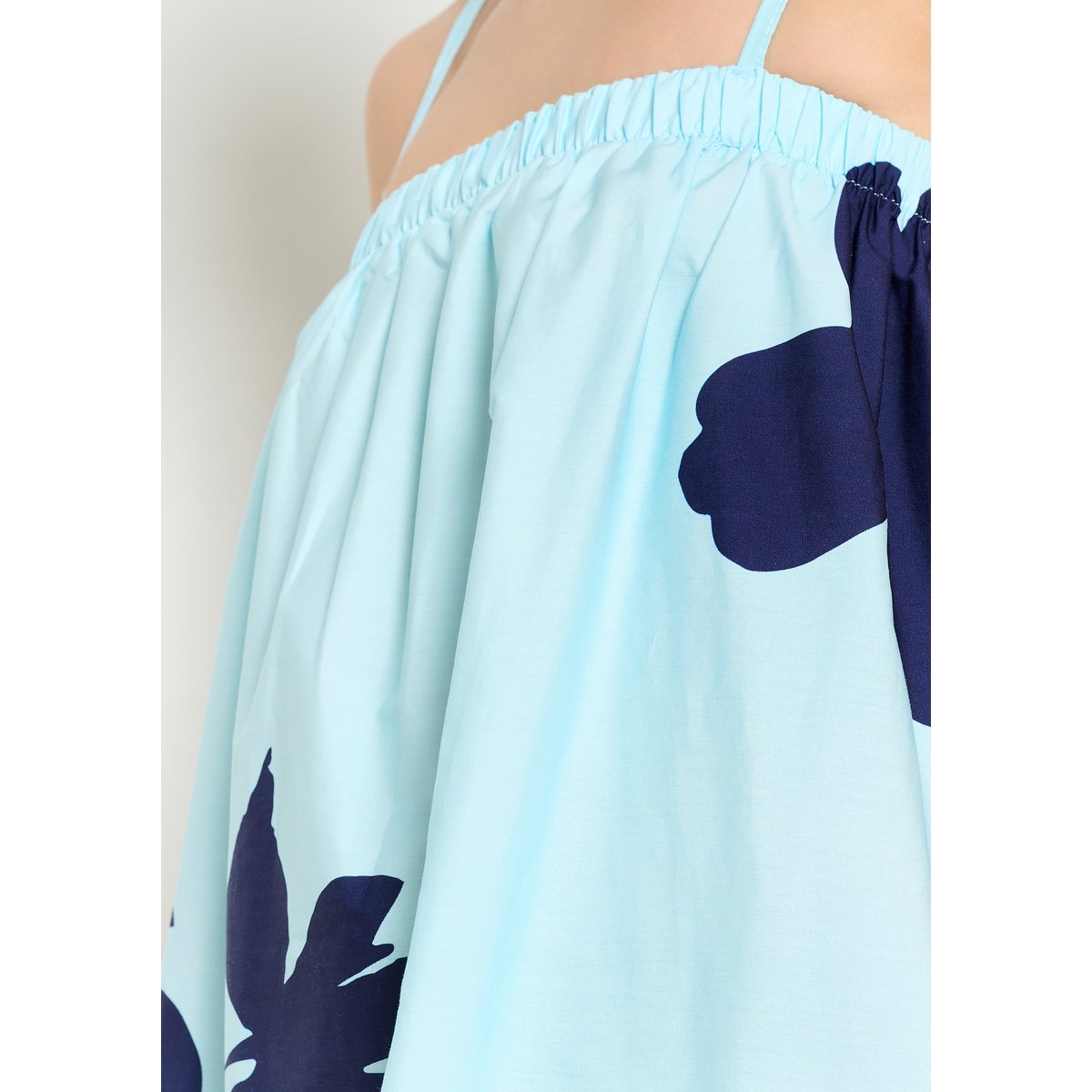 Robe longue fleurie bleu, LOLALIZA