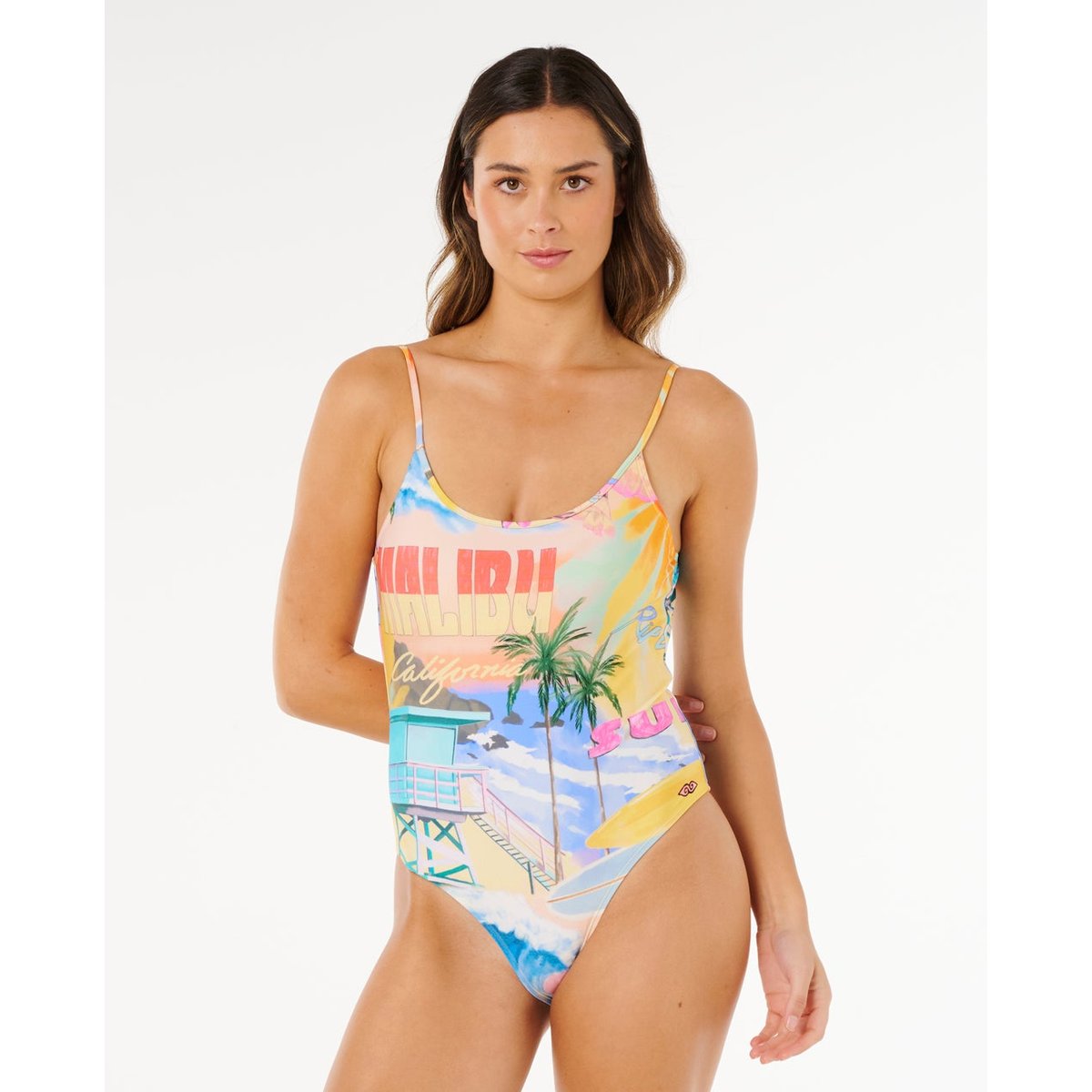 Maillot une pièce tanga Hotel Malibu multiple, RIP CURL