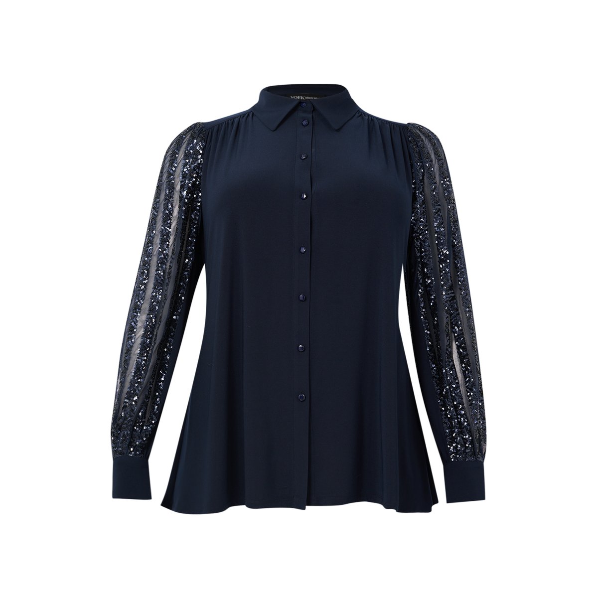 Chemise imprimée bleu, YOEK
