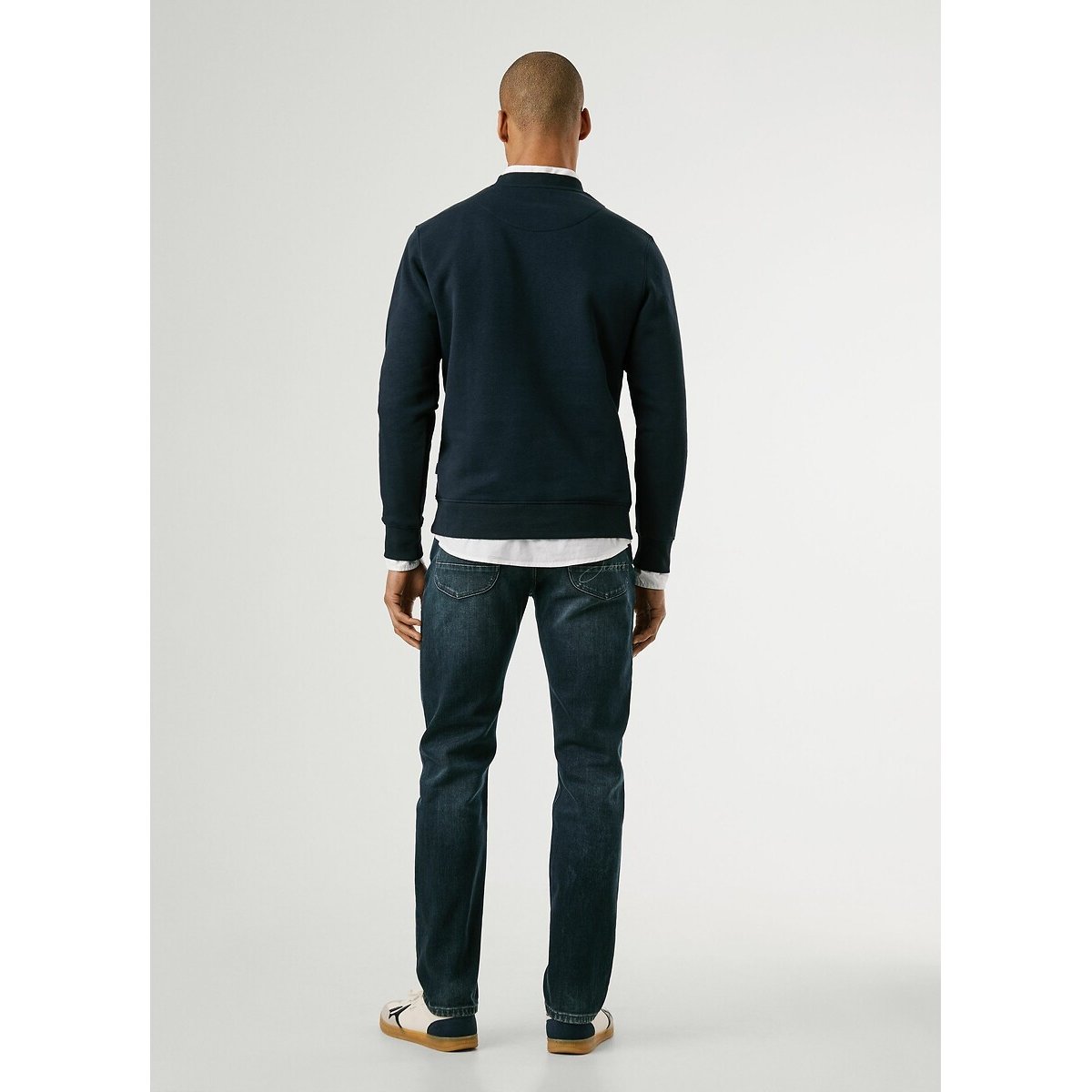 Sweat col rond Macbeth bleu marine, PEPE JEANS